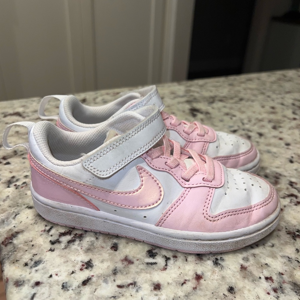 Light Pink Shimmer Nike Court Vision Shoes